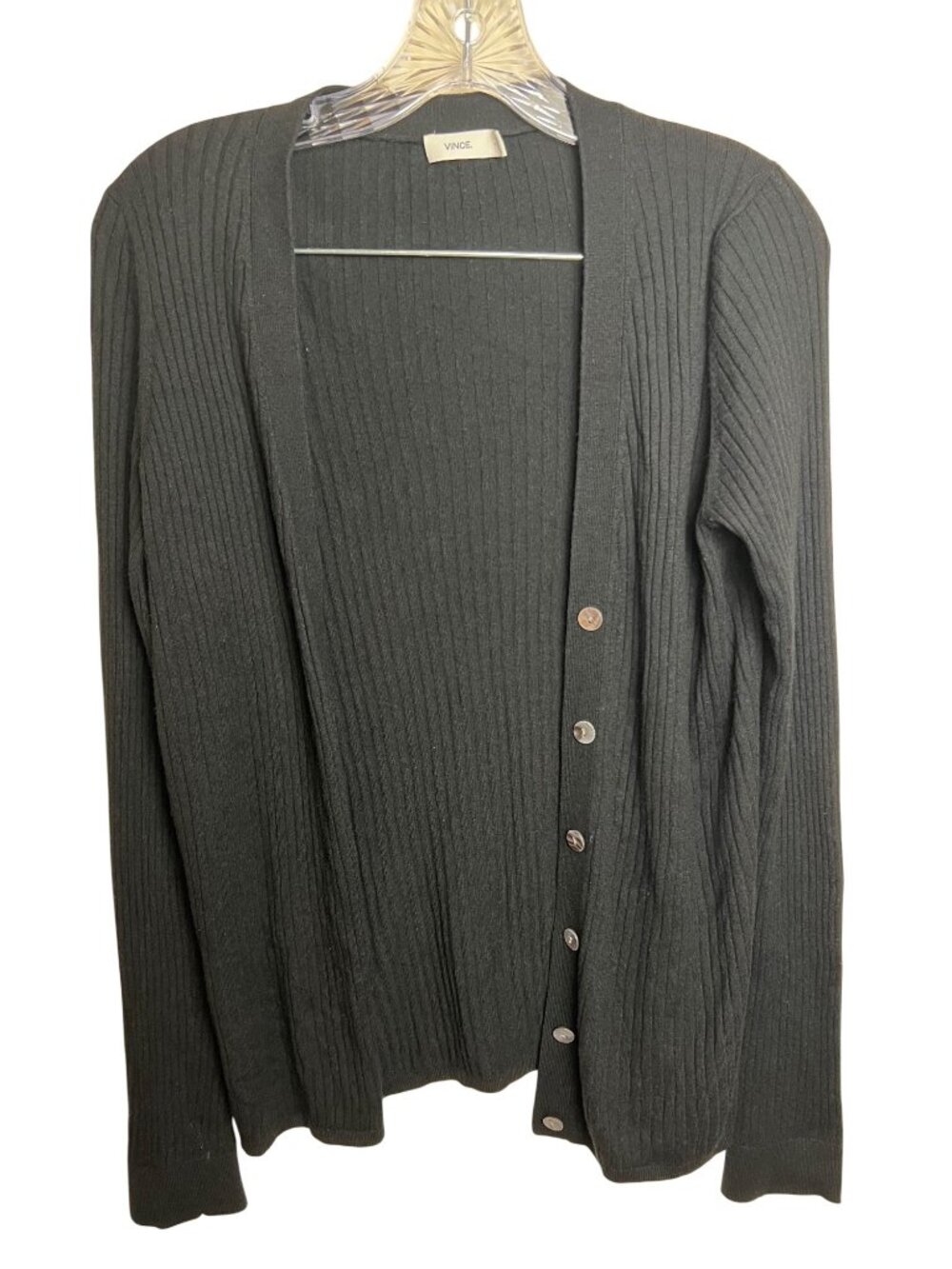 Vince Ribbed Cardigan Duster